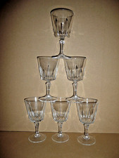 6 verres a vin ROUGE 16,5 cl