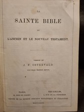 1830 LA SAINTE BIBLE L'ANCIEN
