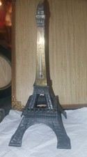 Tour Eiffel Ancienne En Métal Faisant Thermomètre