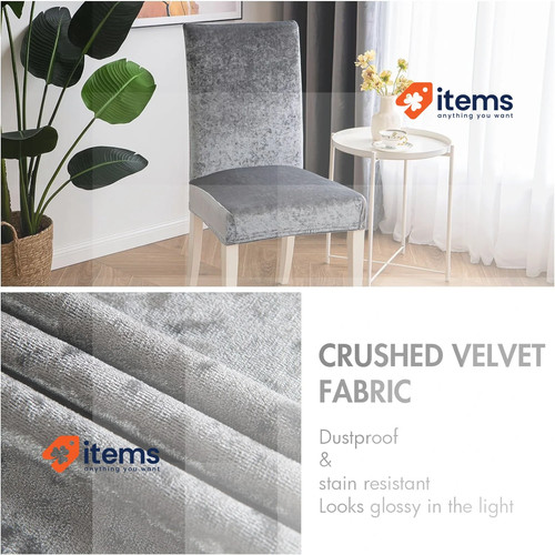 Miulee housses chaise argent - housses,