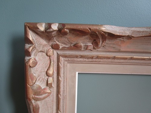 Grand cadre ancien bois - grand, en