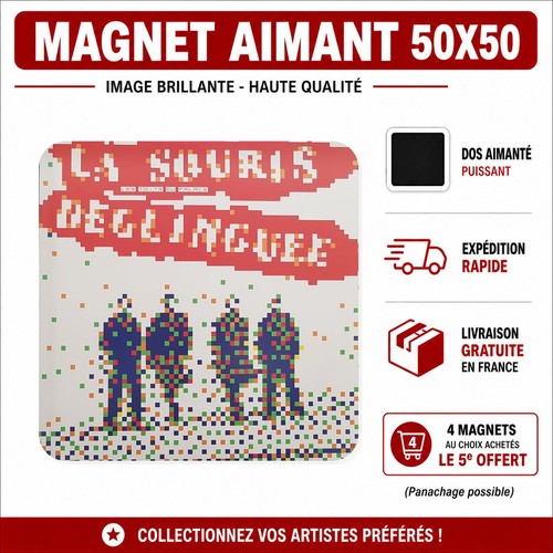 Magnet souris déglinguée - magnet, la