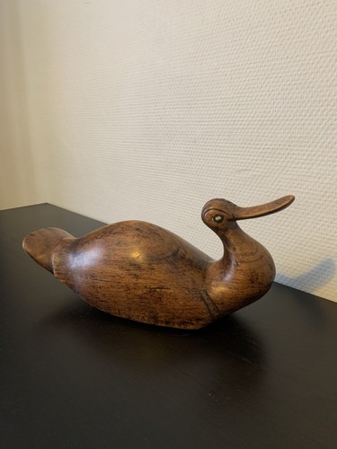 Canard bois sculpté - canard,