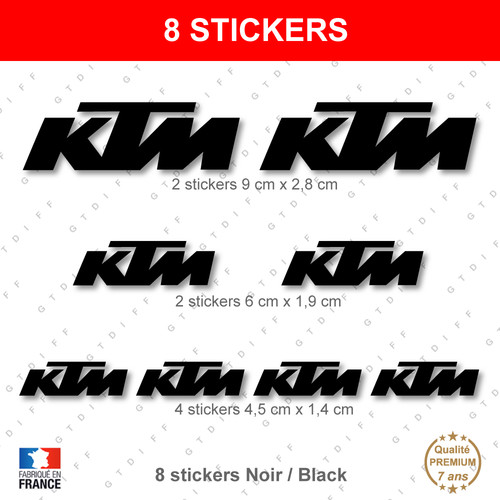 Ktm stickers noir - stickers,