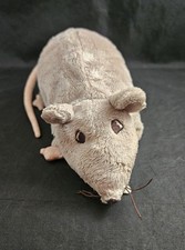 IKEA Plush Gray Minnen Ratta Rat Rodent Stuffed Animal Toy Mouse Lovey 8.5” Grey