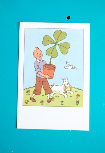 Carte postale tintin - bd,