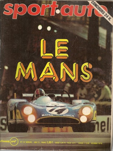 Sport auto 137 1973 24h - auto, mans
