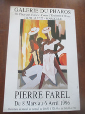 1996 Pierre Farel Galerie du Pharos Exhibition Poster 60 cm by 40 cm 286