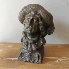 Ancien Buste Homme En Fonte /