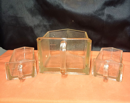 Lot trois tiroirs verres - lot,