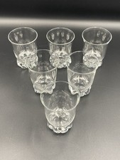 Daum France Blanzey 6 Verres À Porto Cristal H7,3cm Très Bon État