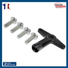 4 Boulons + Clé Cache Moyeu