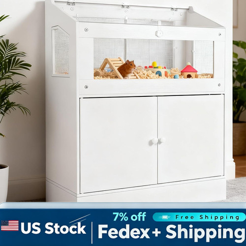 Wood hamster cage small - wood,