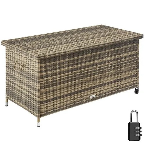 Coffre rangement marron - coffre,
