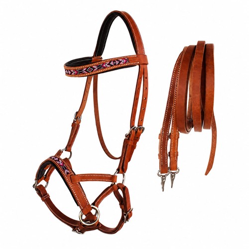 Horse western padded leather - horse,