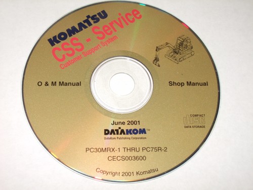 Komatsu pc30mrx thru pc75r 2 - pc30mrx-1, pc75r-2