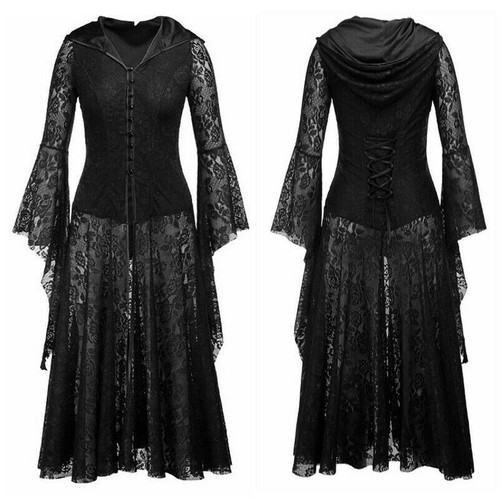 Robe gothique rétro steampunk - robe,