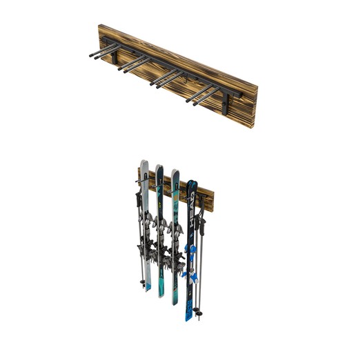 Support ski mur pour - s3, 4