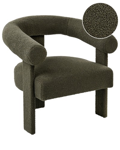 Fauteuil retro bouclé - fauteuil,