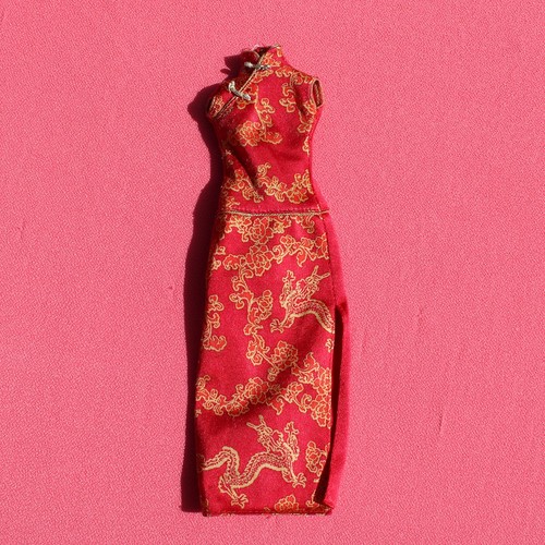 Robe chinoise rouge pour