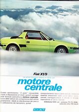 ADVERTISING FIAT X1/9 MID ENGINE - 1973