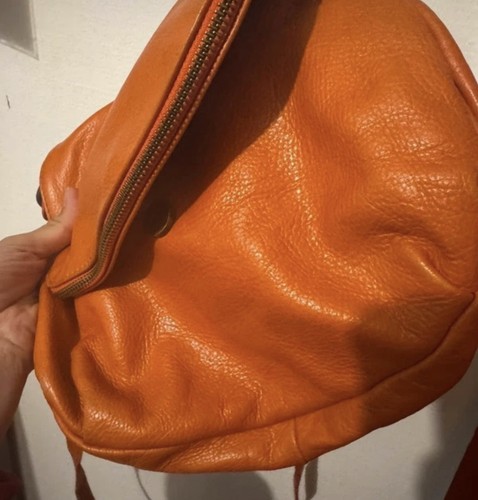 Sac cuir orange - en,
