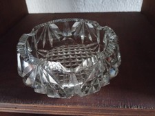 Cendrier en cristal épais en