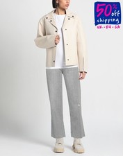 RRP€333 FRAME Le Jane Crop Straight Jeans W30 Grey High Waist Faded Colored Wash