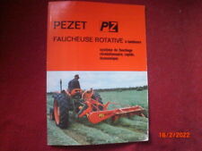 OLD ADVERTISING BROCHURE DRUM MOWER PEZET HOLLAND