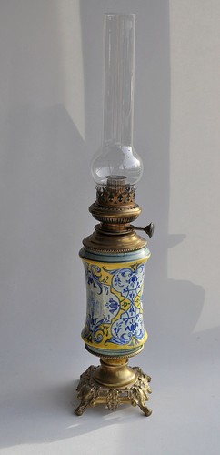 Lampe albarello faïence - lampe, et