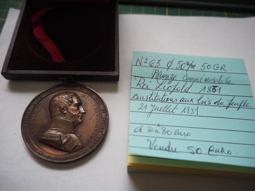 Medaille roi léopold - roi,