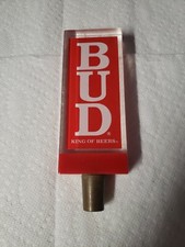 Bud King Of Beers - Red Vintage Beer Tap Handle