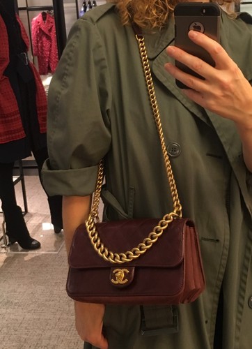 Chanel sac main bag bordeaux - sac, a