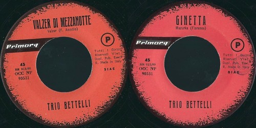 Disque tours trio bettelli - disque,