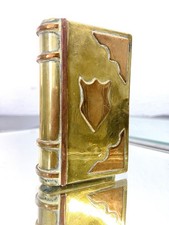 Briquet de Poilu “Faux Livre” en laiton et cuivre - Art de Tranchée 14‑18