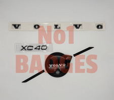 Volvo XC40 Black Grille Badge letters Bundle 2023+ With Front Camera Easy Fit