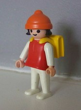 PLAYMOBIL (R456) SCHOOL - Red Schoolgirl with Yellow Satchel 3522