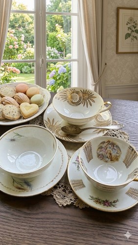 Lot tasses et soucoupes - 3,