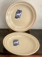 2 Boch La Louviere Plates - Dove Model