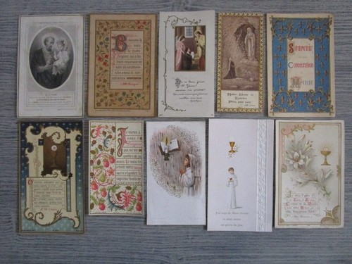 Lot images pieuses - de,