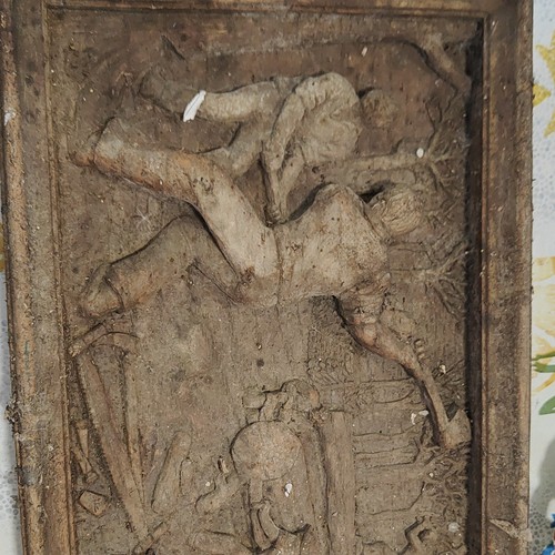 Panneau bois sculpté - bois,