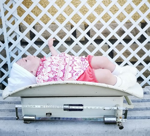 Ancien vintage pèse bébé - vintage, pèse-bébé