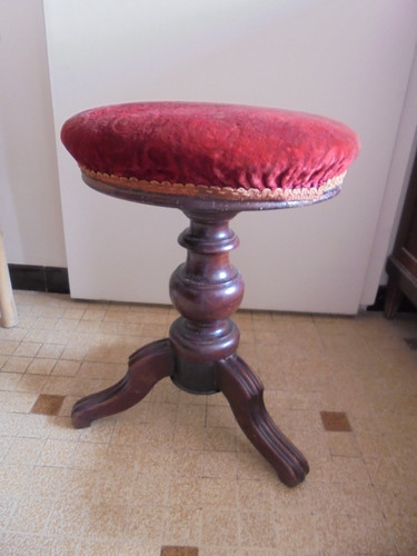 Ancien tabouret piano - tabouret, de