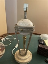 1980s Michael Taylor Post Modern Travertine Table Lamp