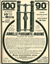 Antique 1908 A. Duval Annecy Navy Binocy Magazine Issue Advertising