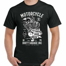 T-Shirt De Moto Garage Sale Hommes Motard Moto Chopper Moteur Club