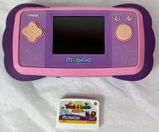 Vtech MobiGo Touch Learning System Pink Purple with 1 Game Tested Works
