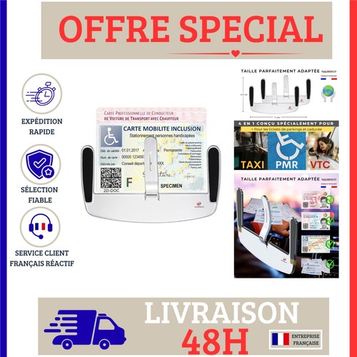 Porte carte pare brise - pare-brise, pmr