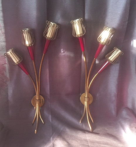 Paire appliques art déco en - art,