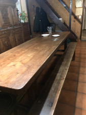 table rustique en chêne, 2